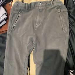 Zara brand boys 11-12 years old boys chinos with zip pockets lovely pair of trousers very soft stretchy fabric