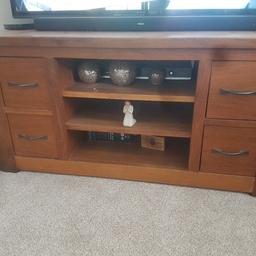 used solid oak tv cabinet