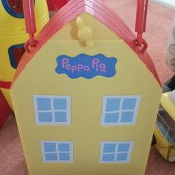 Used peppa Pig toys. Rocket (sounds work), carry house and campervan.

Collection Mountsorrel