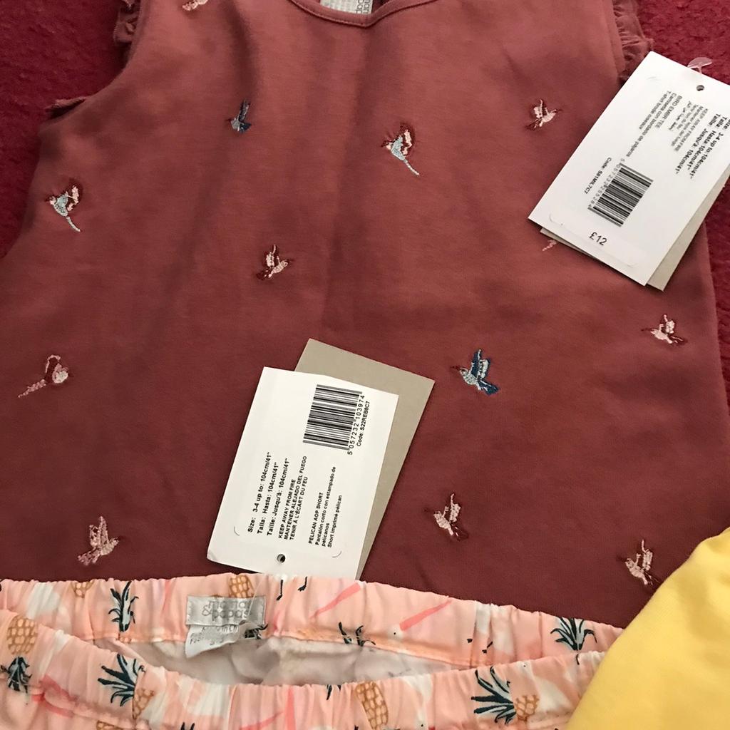 3/4 years girl’s dress. Brand new Still attached tag. Mamas and papas. Smoke and pet free home collection or postage with postage cost.