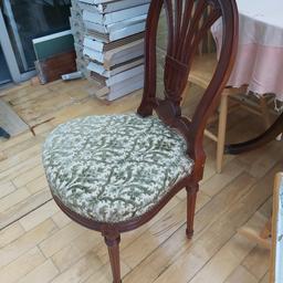 10 dinning chairs including 2 carvers.
good condition.
table also available to match , if required.