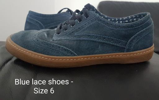 Buy & Sell West Midlands Walsall - Photos for Blue Suede Lace-Up Shoes Size 6