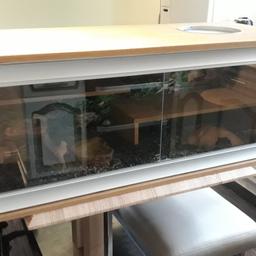 large vivarium full set up  like new just need bulb. set up for any reptile. please ring for more details.  size 45 inches long by 19 inches. height 17 inches.  07561652431.