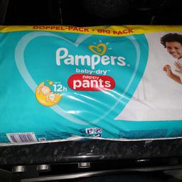 Originalverpackt Pamper Baby dry Pants no 6
doppelpack 46 Stck 15+kg wird nicht mehr benötigt 16,99euro bezahlt.
Abholung nach vereinbarung möglich
