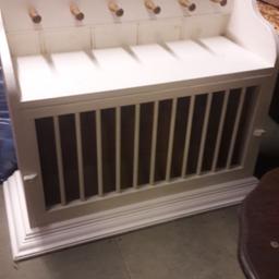country kitchen oak plate rack ..quite heavy very goid condition  ..paint it to your own taste
