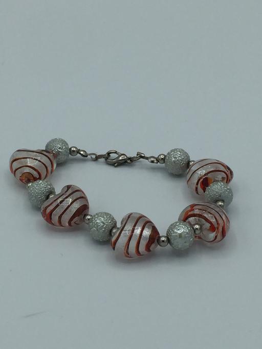 Buy & Sell Greater Manchester Manchester - Photos for Bracelet, Glass Hearts /Sliver coloured Beads