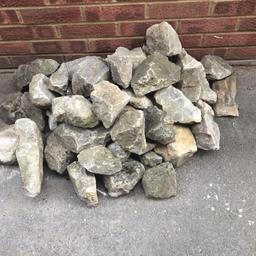 Selection of rockery or boarder stones large in size excellent value can deliver local.