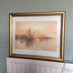 Frame from Ikea. Heavy wooden frame. 
Size in between a3 and a2 sized paper.