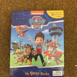 Brand new paw patrol book with figures 

Collection only