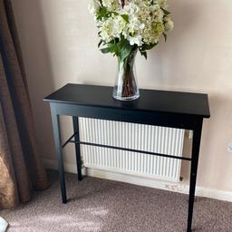 Black wooden console table no scratch