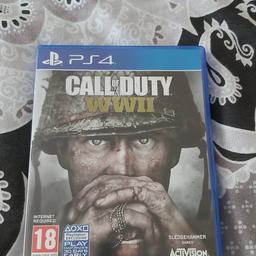 Call of duty ww2 ps4 , amazing game , excellent condition, £10 collection or £10 plus delivery.
