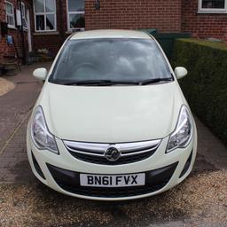 I am selling my Vauxhall Corsa 1.0 eco flex. This car is very cheap to run, cheap on insurance and cheap tax (£30 per year). It’s an ideal first car and over the four years I have owned it not once has it let me down.

The car has currently done around 60,400 miles and this will increase as it is still being used. 

The MOT runs out in August and I am happy to get it done before them. The car has never failed an MOT which speaks for itself.

Last year the ABS pump was change.

Send any questions