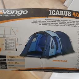 Four person tent 
Fitted ground sheet
