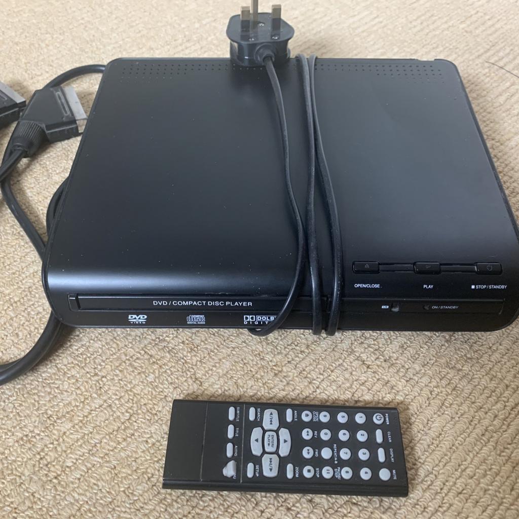 Compact DVD player with remote. Full working order