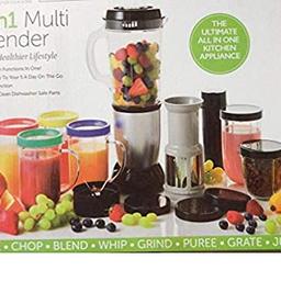 this is a 20 piece multi blender,BRAND NEW STILL IN BOX,mix,chop,blend,whip,grind,puree,grate,juice.can deliver if local.RRP £40