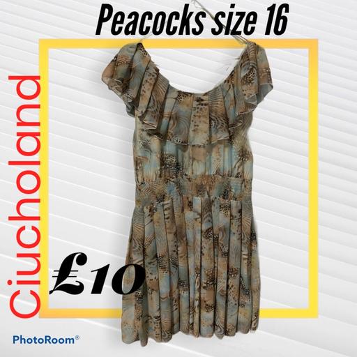 Buy & Sell West Midlands Birmingham - Photos for Peacocks lined pleated dress size 16 perfect