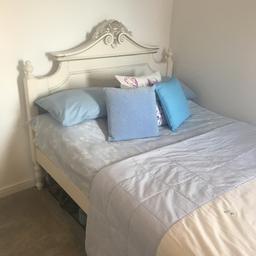 Cream french style bed
Only had for two years
Still very good condition
Only selling as we are moving
Limited edition style
Will take down for you when you want to purchase for delivery. Pick up only from Wouldham.
