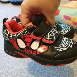 I'm selling 2 pairs of my sons light up shoes.. condition is used but very good.. minor ware and tear shown in photos.. Collection from CR04YF  one is spiderman the other is avengers  both size 8