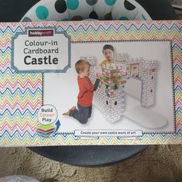 Hello I'm selling a colour in card board castle new in box message me with any questions thank you 😊👍