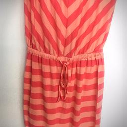 Mossimo trägerloses Kleid _pink-lachsfarben gestreift XS/S_ (5€)