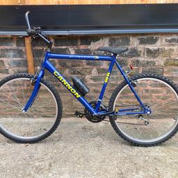 26 inch Cannon British Eagle road bike. Fully working order and in good condition. 20 inch frame. 26 inch tires. 18 speed Shimano gears. Shimano brakes.
Bargain.
Collection from BD5.