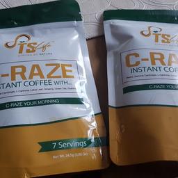 Is ur coffee packed full of goodness? our coffee not only helps u losse weight and suppress your appetite. its packed full of goodness. Reishi, Garcina Cambogia, L-Cartinine, Lotus Leaf, Ginseng, Green Te, Guarana. These are normally priced at £18.00 each but i am doing them 2 x £25.00