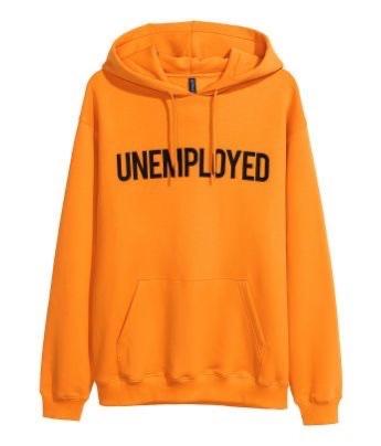 Unemployed Orange Hoodie in W4 Hounslow for 20.00 for sale Shpock