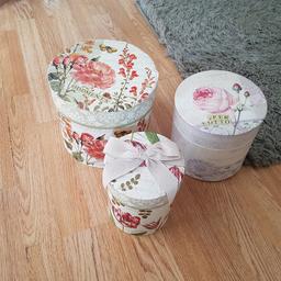 Lovely 3 storage boxes £6 for all 3