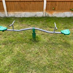Metal seesaw which also spins 360 degrees as well as up and down. 

Collection from Collier Row in Romford