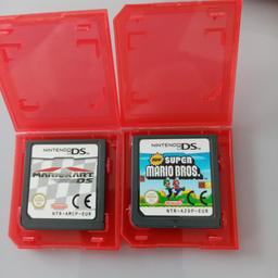Mario kart and super mario bros for ds. Both in excellent condition.