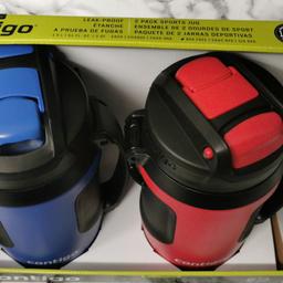 Contigo Large Bottle Workout Water Sports Jug 1.9 Litre (Half Gallon).

Condition is New.

For Mr & Mrs ( Red and Blue Colour).

These are original packing product, Please check the pictures

Capacity 1.9 Litres
Leak proof
Up to 10 Hours Cold
Spout Shield to protect against dirt and germs
Button lock for added security feature
Carry handle for easy transport
Fence Hook
High flow spout
One-Handed drinking

From non smoking and pet free home.