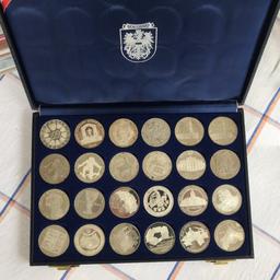 24 Stück 100 Schilling  Münzen , limitierte Sammlung,
