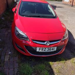 here we have VAUXHALL ASTRA SRI, 2013, 5 DOOR HATCHBACK 1.6 2013 PLATE.

PARKING SENOURS, ALLOYS, PAS, E/WINDOWS E/M, AIR/CON FRONT FOGS.

BRIGHT RED PAINT,

CAT D when we bought it and it's being repaired.

There are some few marks here and there what you expect..
LOW MILES DRIVES VERY WELL.

WE HAVE SET A VERY LOW RESERVE, NEED THE SPACE, DVLA MOT history

Any questions message on here. 
thanks you