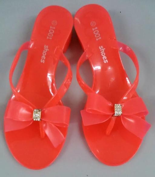 Buy & Sell North London De Beauvoir Town - North London - Photos for Jelly Diamonte Bow Detail Flip Flops Size 37