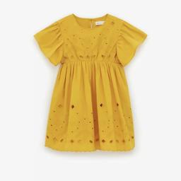 Brand new dress from zara with ruffled sleeves and embroidered design. Size: 8years