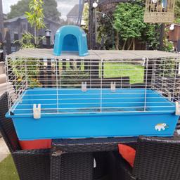 very large cage for rabbit guinea pig or rats comes with house just needs a clean as been in shed