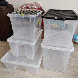 Large storage boxes with lids

good used condition

1 each