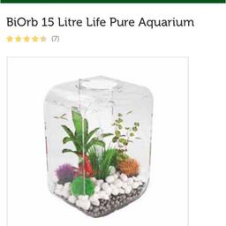 Bio orb fish tank
Ceramic media
White pebbles
Numerous plastic pants
Water solution
Water drainer pump
Fully equipped fish tank, all you need to start keeping fish
Pick up west Derby