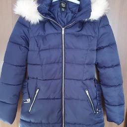 Girls new look coat age 12-13 worn once but was to small so in brilliant clean and washed condition. 

From a pet and smoke free home.