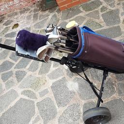 These full sets are in good condition plus a trolley.

2 sets + more:

* Opus-1 set (3,4,5,6,7,8 & 9) + S

* Ben Hogan set (3,4,5,6,7,8 & 9) + 3 Spoon 14.75 + Sand Ipon

* Green Killer II Professional

* Langride Trolley with a rain cover (has now gone, so not part of the sale anymore)

Collection from S7 2DA in Sheffield.