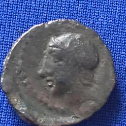 Head of Athena left Kamarina sicily trionkion 413 /405 BC reverse Athens Owl and lizard 3.3 grams