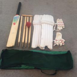 Junior set in excellent hardly used condition. Pads are 20 inches long. Zip bag included.