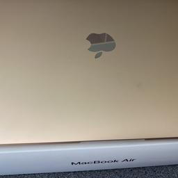 This is my very pretty and pristine MacBook Air 2018/2019 model in gold.
I bought it last year but have had it out of the box only a handful of times- the plastic covering is still on the screen.
Unfortunately I just don’t get on with it - a Microsoft girl I have come to realise.
£750 with original box and charger.