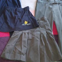 maplesden noaks uniform
blazer year 7/8 age 11/12
sport leggings size 24/26
skort size 24
skirt size 22 x 2
trousers age 9/10
trouser age 11/12
jumper knole size 32

free to whoever needs them