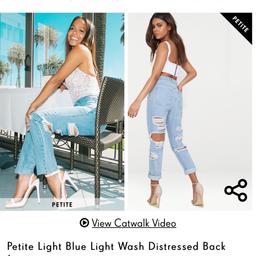 New! Pretty Little Thing Petite Light Blue Light Wash Distressed Back High Waisted Mom Jeans!🌹

Rock these light wash super distressed back mom jeans, featuring a ripped back design and turned up hem.

🔱 Brand: Pretty Little Thing Momokrom Petites

🔱 Size: 14 | But looks super cute on a Size 10-12 For and oversized look🦋

🔱 New with Tags! 🏷

🔱 Originally paid £35. Selling For £25.

🔱 Perfect for any event!🌷

- Ignore:
pretty little thing, ASOS, missguided, quize, h&m, boohoo, new look