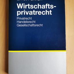 Wirtschaftsprivatrecht von Ernst Führich
9. Auflage von 2008

Abholung in Marbach-Rielingshausen oder Versand gegen Übernahme der Versandkosten