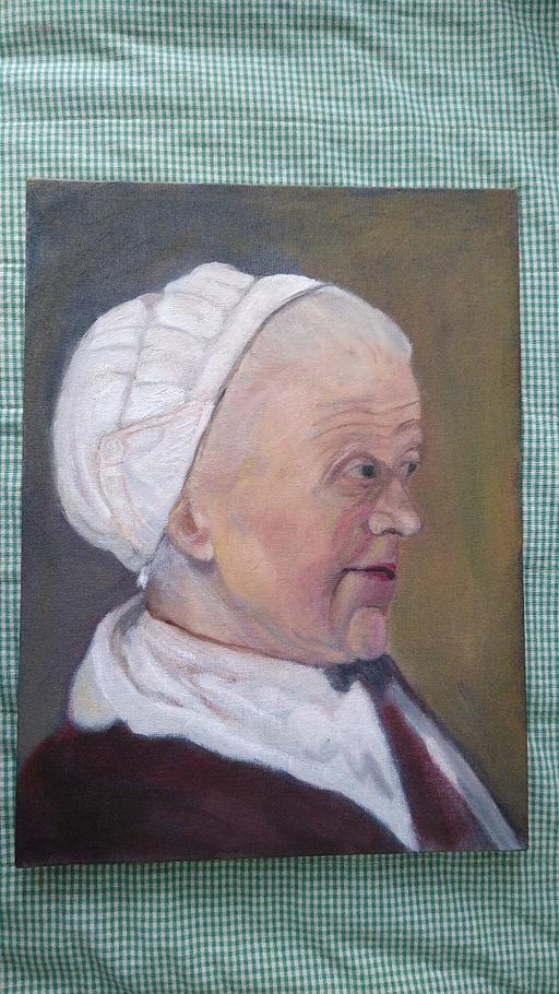 courses Central London Bishopsgate - Central London - Photos for Rembrandt copy, oil painting woman portrait