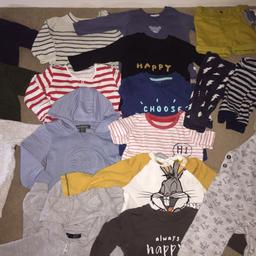 Baby boy clothes 
Jumpers joggers jeans tops etc
Large bundle 3-6 months
