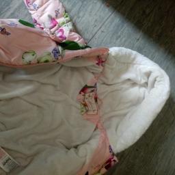 Girls tedbaker coat 9-12 months worn once had mittens too