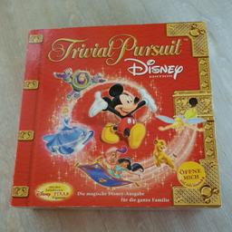 Verkaufe das vollständige Spiel "Trivial Pursuit Disney".

Wir sind ein tierfreier Nichtraucherhaushalt und das Spiel kann gegen Aufpreis per Post versendet werden.